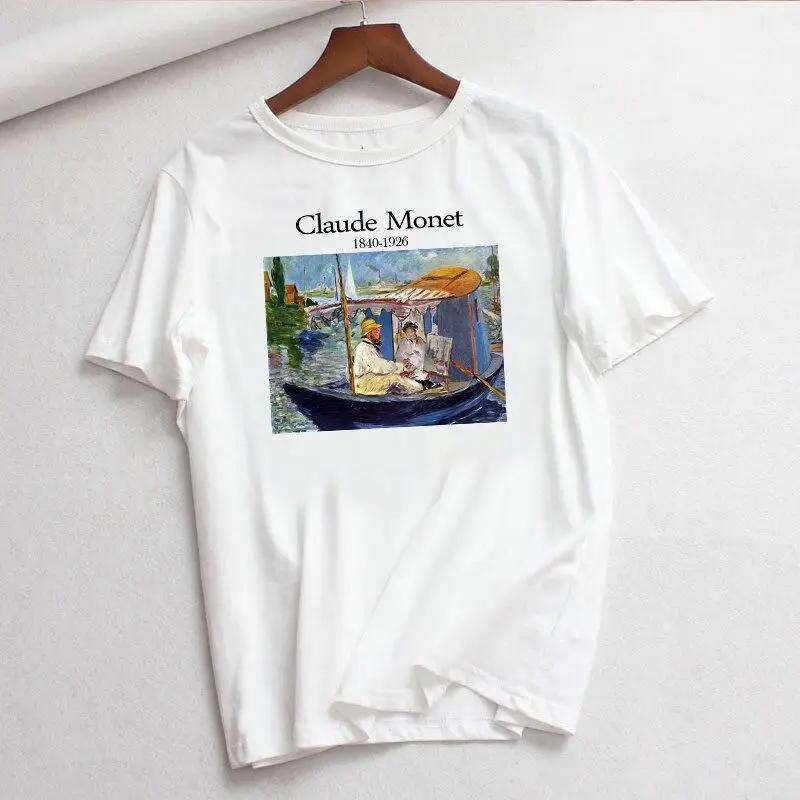 T-shirt Art Claude Monet Bateau