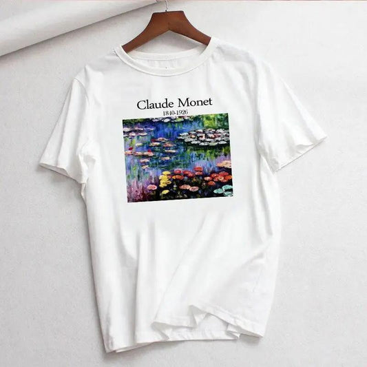 T-shirt Art Claude Monet Lac