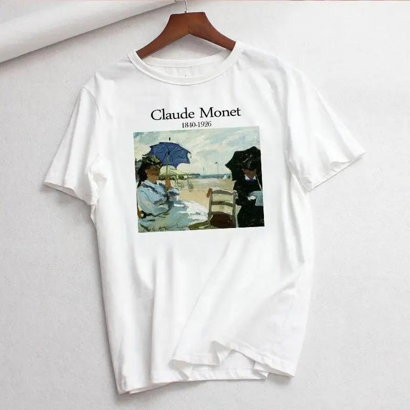 T-shirt Art Claude Monet Plage