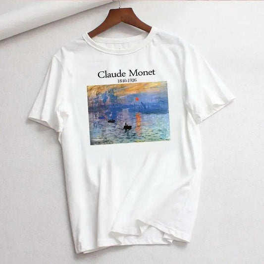 T-shirt Art Claude Monet Port