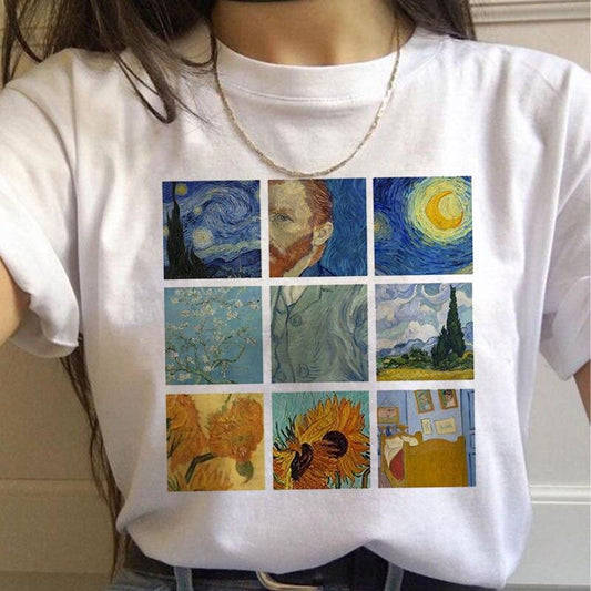 T-shirt Art Tableaux Van Gogh