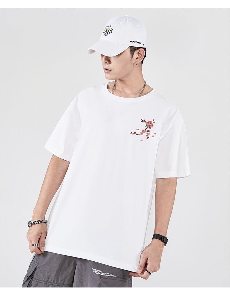 T-shirt Dessin Fleur Homme