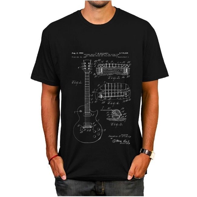 T-shirt Dessin Guitare