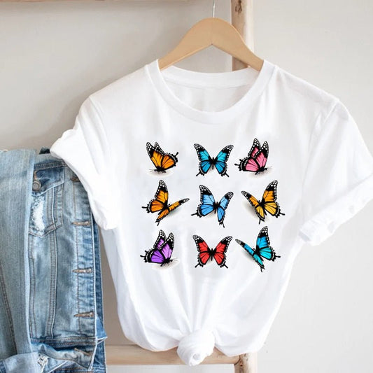 T-shirt Dessin Papillons