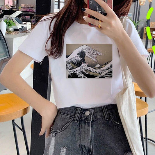 T-shirt Kanagawa Femme