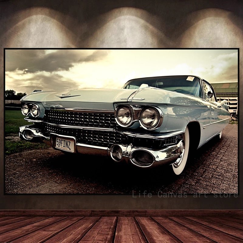 Tableau Cadillac Retro Vintage