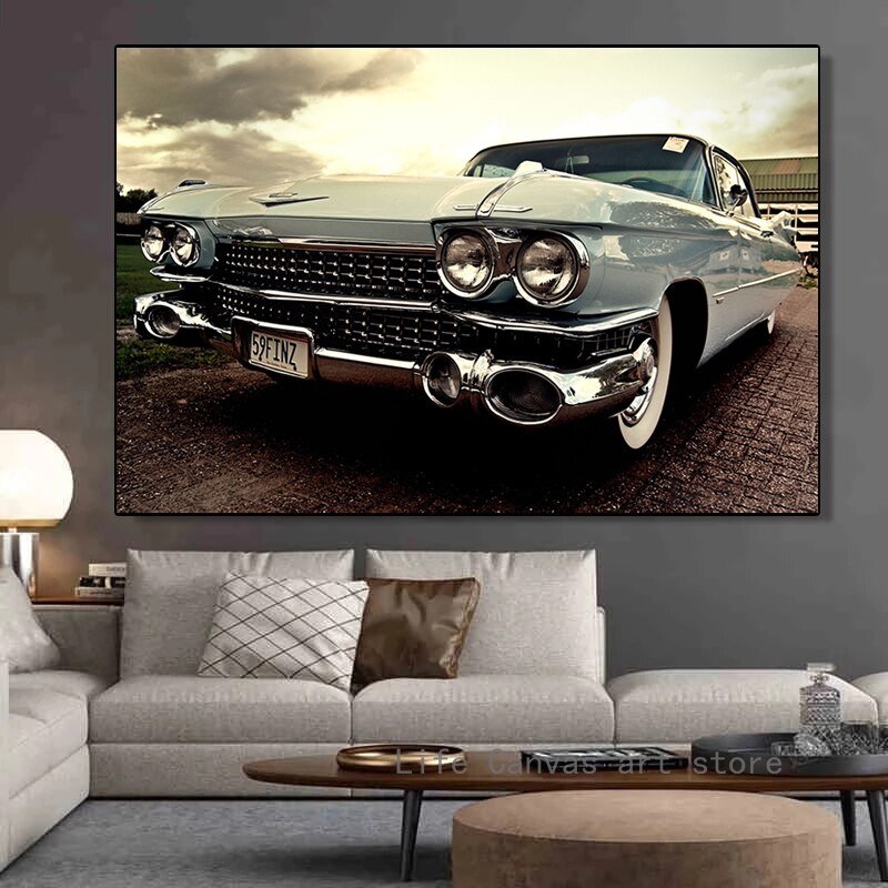 Tableau Cadillac Retro Vintage