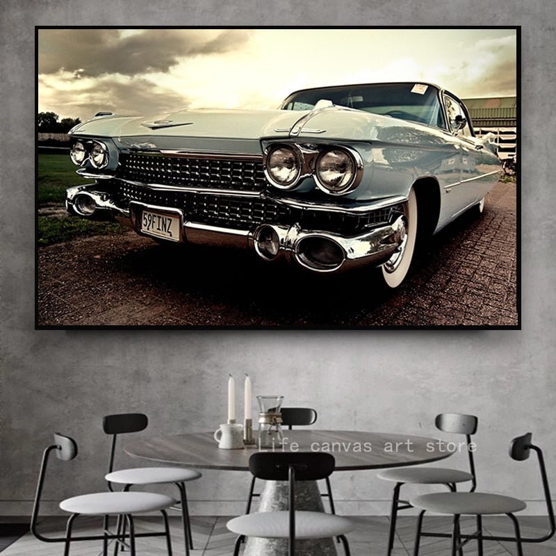 Tableau Cadillac Retro Vintage