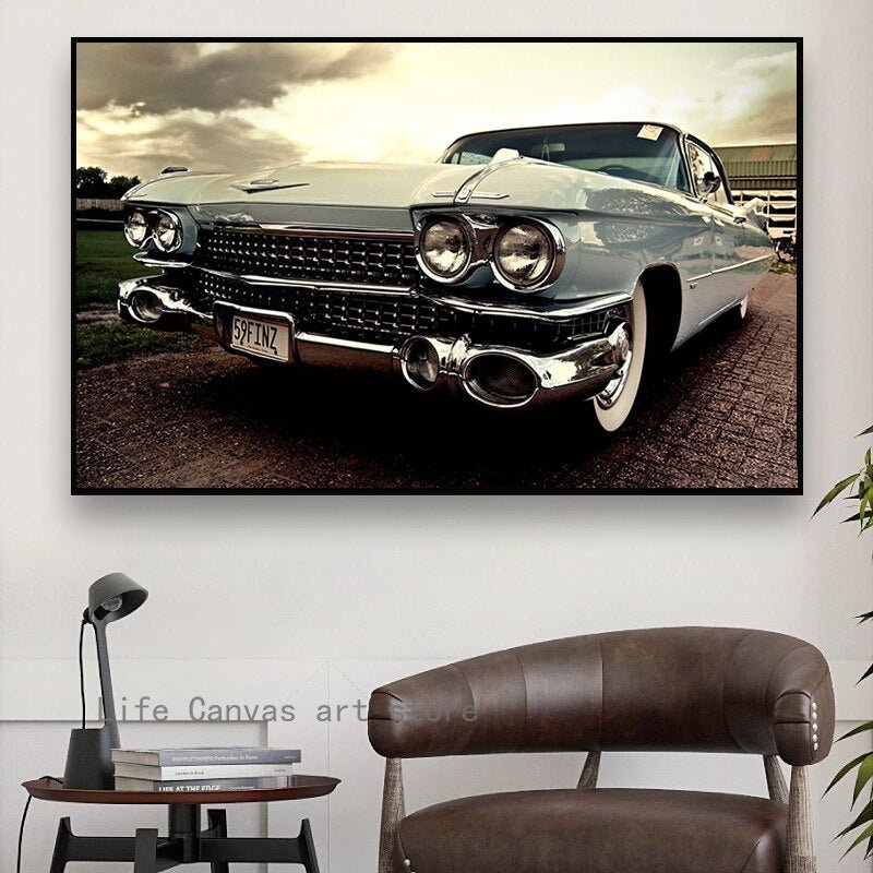 Tableau Cadillac Retro Vintage