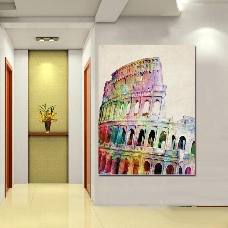 Tableau Collisé Coloré