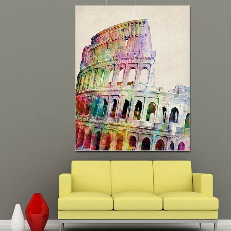 Tableau Collisé Coloré