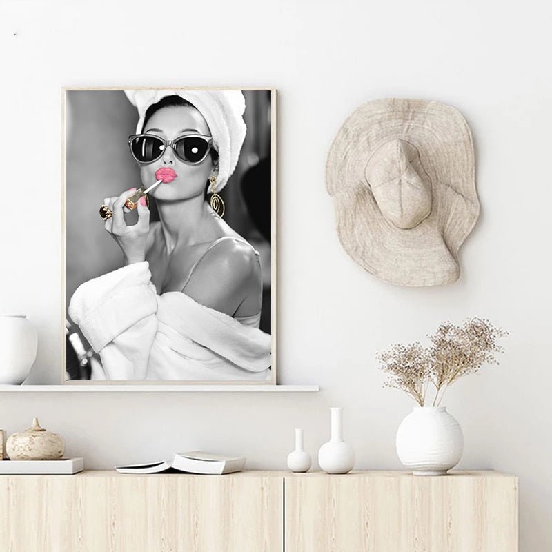 Tableau Femme Moderne Noir et Blanc