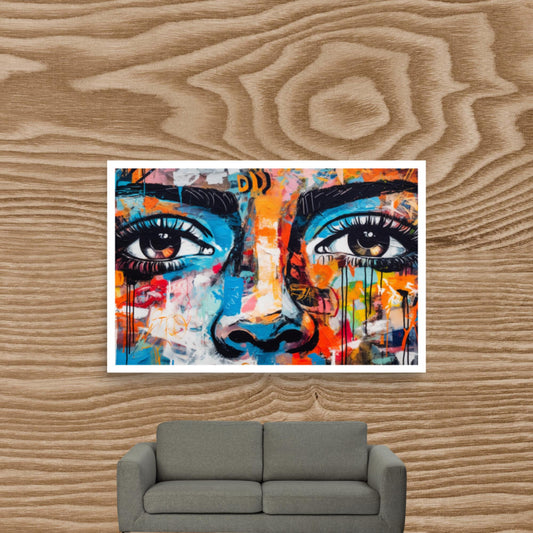 Tableau Graffiti Visage